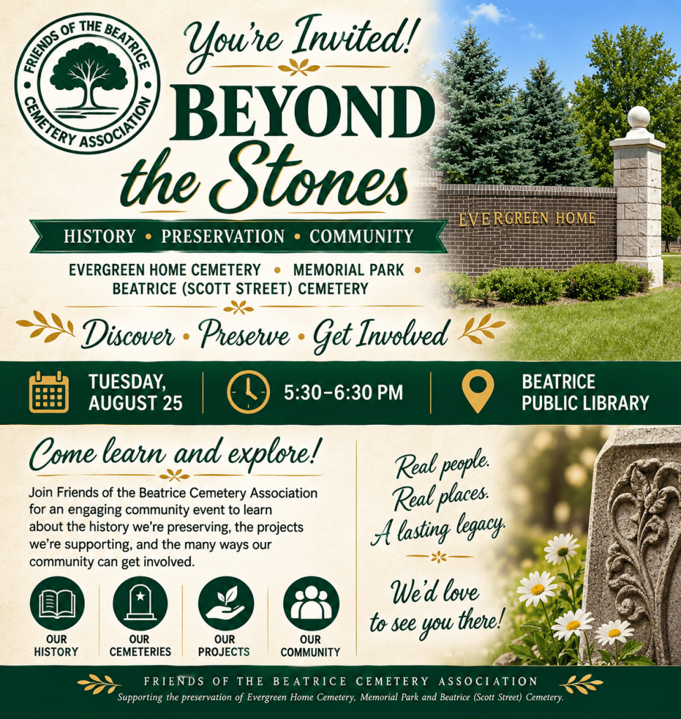 Beyond the Stones event flyer - August 25, 2026